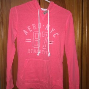 Aeropostale pink hooded sweatshirt